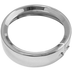 PartzBiz HD TR482914 - Bikers Choice 7" Chrome Headlight Trim Ring Bezel for Harley Touring FLD 83-13 | 482914