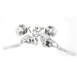PartzBiz HD TR601746 - ตัวควบคุมแฮนด์มอเตอร์ไซค์ Bikers Choice Chrome สำหรับ Harley Touring Models 08-13 - 601746 84703