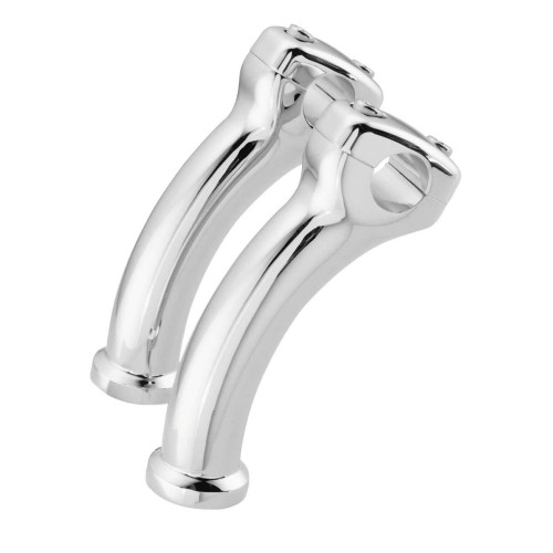PartzBiz HD: 4422367-Bikers Choice Chrome Softail Deuce Pullback Riser ชุดสำหรับ Harley FXSTD 00-07