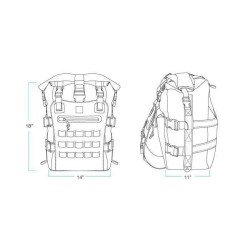 PartzBiz HD DS35160328 - Biltwell 3009-01 EXFIL-60 Sissy Bar Motorcycle Touring Bag 18 ” x 11 ” สีดำ 3516-0328 35160328 PartzBiz HD DS35160328 - Biltwell 3009-01 EXFIL-60 Sissy Bar Motorcycle Touring Bag 18 ” x 11 ” สีดำ 3516-0328 35160328