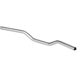 PartzBiz HD DS06014638 - Biltwell 6007-1055 Chrome Tracker 1-3/4 ” Rise 1 ” แฮนด์สำหรับ TBW Harley Sportster XL Custom Dirt Track รถจักรยานยนต์วินเทจ 0601-4638 06014638