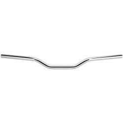 PartzBiz HD DS06014092 - Biltwell 6008-1052 Chrome Tracker Mid 3 ” Rise 1 ” แฮนด์จับแบบไม่มีรอยบุ๋มสำหรับ Harley Sportster XL Custom Dirt Track Vintage Street Chopper Motorcycle 0601-4092 06014092