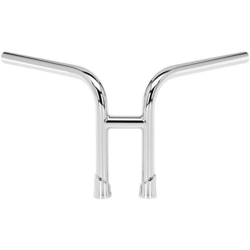 PartzBiz HD: 4422240-Biltwell 6201-1051 Chrome RE-Bar 9-1/2 ” Rise 1 ” แฮนด์แบบไม่มีรอยบุ๋มสำหรับ Harley และ Custom Street Raked Sport Softail Drag Fat Bob Motorcycle Chopper 0601-3576 06013576
