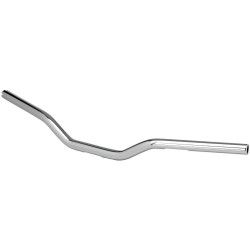 PartzBiz HD DS06015154 - Biltwell 6308-1055 O/S Tracker Mid Chrome 1 ” TBW Slotted Handlebar Harley 0601-5154 06015154 davidson XS650 shadow virago vulcan intruder bobber chopper มอเตอร์ไซค์