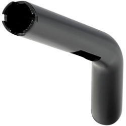 PartzBiz HD DS06015153 - Biltwell 6308-2015 O/S Tracker Mid Black 1 ” TBW Slotted Handlebar Harley 0601-5153 06015153 davidson XS650 shadow virago vulcan intruder bobber chopper มอเตอร์ไซค์