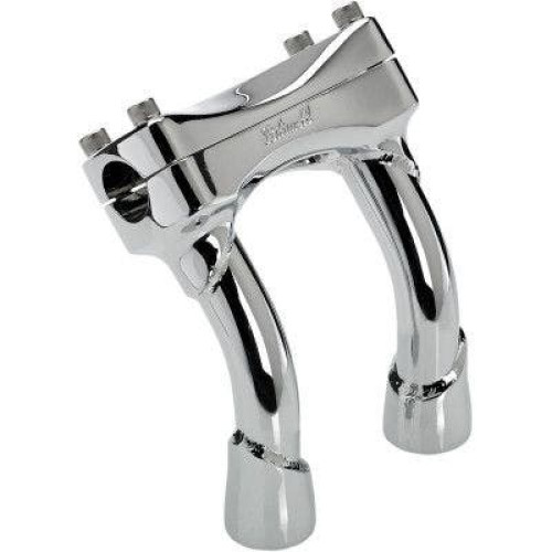 PartzBiz HD: 4422163-Biltwell 6404-105-06 Chrome 6 ” Murdock Pullback Risers สำหรับแฮนด์ 1 ” Harley