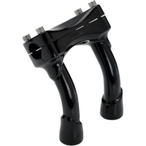 PartzBiz HD: 4422164-Biltwell 6404-201-06 Black 6 ” Murdock Pullback Risers สำหรับแฮนด์ 1 ” Harley