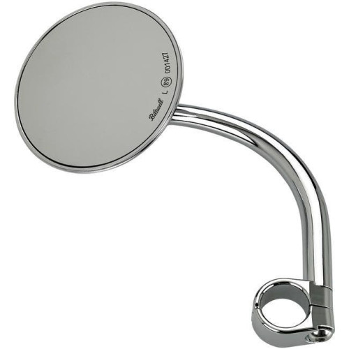 PartzBiz HD: 4422171-Biltwell 6503-501-531 Chrome 4" Round Utility Mirror Clamp-On 1" Bars for Harley Universal Custom Chopper Vintage Street 4 inch Aluminum 0640-1321 06401321