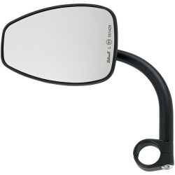 PartzBiz HD DS06401326 - Biltwell 6504-578-131 กระจกมองข้างทรงหยดน้ำสีดำแบบหนีบ 7/8” บาร์สำหรับเมตริก Universal Custom Chopper Vintage Street รถจักรยานยนต์ อลูมิเนียม 0640-1326 06401326