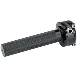 PartzBiz HD DS06320691 - Biltwell 6601-201-78 Black Aluminum Whiskey Throttle - 7/8" Bars - Single Cable chopper custom motorcycle street grip hand control accessories replacement new 0632-0691 06320691