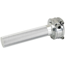PartzBiz HD DS06320692 - Biltwell 6601-303-78 Polished Aluminum Whiskey Throttle - 7/8" Bars Single Cable chopper custom motorcycle street grip hand control accessories replacement new 0632-0692 06320692