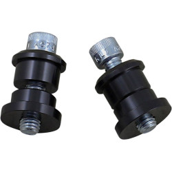 PartzBiz HD DS06040224 - Biltwell 6908-201 Black Solid Riser Bushings CNC for Harley & Custom