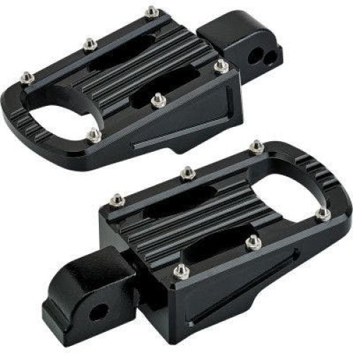 PartzBiz HD: 4422154-Biltwell 7005-303-03 Punisher Footpeg Passenger Black Harley M8 Softail 18-20
