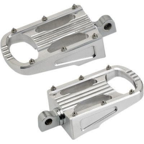 PartzBiz HD: 4422118-Biltwell 7006-303-01 Chrome Aluminum Footpeg Set Harley Sportster Softail 08-Up