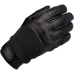 PartzBiz HD DS33012321C - Biltwell BANTAM ถุงมือหนังสีดำสำหรับงานหนัก (XS-2XL) หนังวัว หนังกลับ บุนวมภายใน ทนต่อการขัดถู การแยกแรงกระแทก กลางแจ้ง ด้ามจับเย็บ ปรับสภาพอากาศ การป้องกันมือ 33012323 33012324