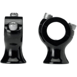 PartzBiz HD DS06020568 - Biltwell SR-125-SS-BK Black Slimline 1.75 ” ชุดยกแฮนด์ Harley 1 ” บาร์ 0602-0568 06020568