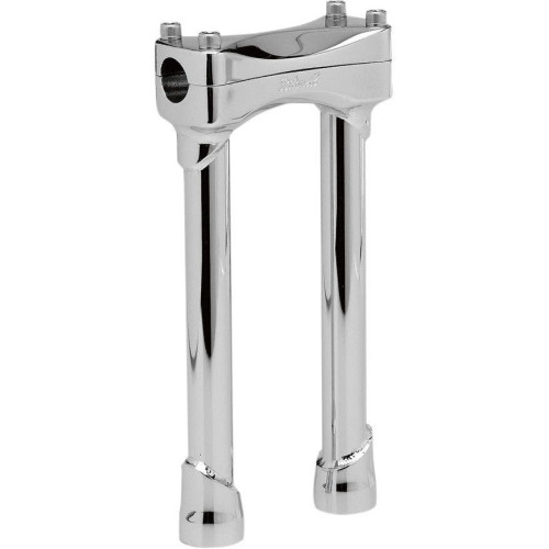 PartzBiz HD: 4422094-Biltwell Chrome 10 ” Tall Murdock Risers สำหรับรุ่น Harley 1 ” พื้นที่หนีบ | MR-010-HD-ซีพี