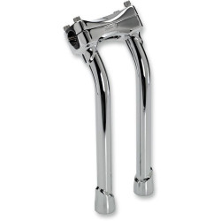 PartzBiz HD DS06020898 - Biltwell Chrome 12" Murdock Pullback Handlebar Risers for Harley & Custom | MP-012-HD-CP