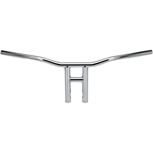 PartzBiz HD: 4422037-Biltwell Chrome Tyson XL 10 ” Rise 1 ” แฮนด์บาร์ T-Bar สำหรับ Harley & Custom | 6240-1053