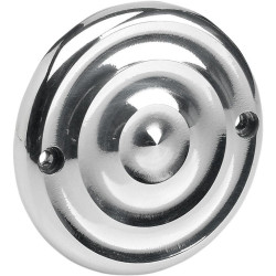 PartzBiz HD DS09401337 - Biltwell Polished Raw 2 Hole Points Ignition Cover Harley EVO & XL | IC-RIP-A2-PS