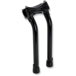 PartzBiz HD DS06020899 - Biltwell Satin Black 12" Murdock Pullback Handlebar Risers for Harley & Custom | MP-012-HD-BK