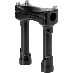 PartzBiz HD DS06020660 - Biltwell Satin Black 6 ” Tall Murdock Risers สำหรับ Harley Models 1 ” Clamping Area | MR-006-HD-BK