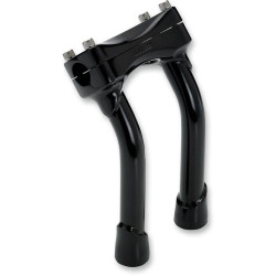 PartzBiz HD DS06020895 - Biltwell Satin Black 8 ” Murdock Pullback Risers สำหรับ Harley & Custom | MP-008-HD-BK