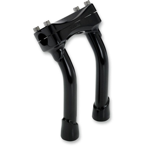 PartzBiz HD: 4422029-Biltwell Satin Black 8 ” Murdock Pullback Risers สำหรับ Harley & Custom | MP-008-HD-BK