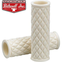 PartzBiz HD DS06302325 - Biltwell White 6706-0201 White Alumicore 1 ” Grip Set Replacement Sleeve | 6706-0201 PartzBiz HD DS06302325 - Biltwell White 6706-0201 White Alumicore 1 ” Grip Set Replacement Sleeve | 6706-0201