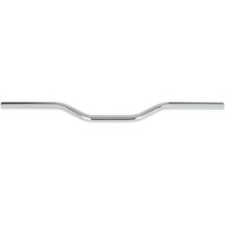 PartzBiz HD DS06015120 - Bitlwell 6007-1056 1 ” Tracker Smooth Slotted Chrome Handlebar Harley Metric Custom 0601-5120 06015120 davidson sx650 shadow virago vulcan intruder bobber chopper มอเตอร์ไซค์
