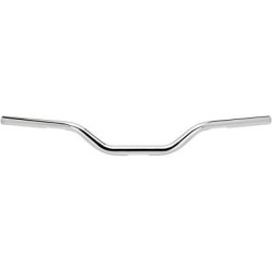 PartzBiz HD DS06015152 - Bitlwell 6308-1053 Tracker O/S Mid Smooth Slotted Chrome แฮนด์จับ Harley เมตริก 1 1/8 1/8” Custom 0601-5152 06015152 davidson sx650 shadow virago vulcan intruder bobber chopper รถจักรยานยนต์