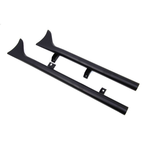 PartzBiz HD: 4422003-Black 1-7/8" Straight Fishtail Slip-On Mufflers 15-19 Indian Scout 30-1762