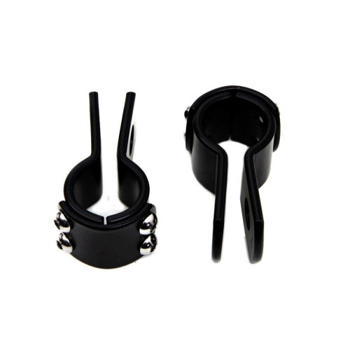 PartzBiz HD: 4422005-Black 1" Footpeg Mount Clamp Set OE 50904-85T Harley Davidson & Custom Chopper
