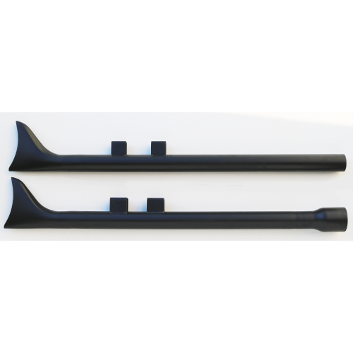 PartzBiz HD: 4421973-Black 36" Fishtail Slip-On Mufflers Straight Pipe 64-383 Harley Touring 17-Up