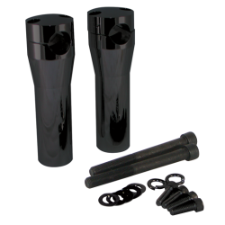 PartzBiz HD MU41021 - ชุดไรเซอร์แฮนด์สีดำขนาด 5 นิ้ว Harley Springers And Customs Top Thru Bolt 41021