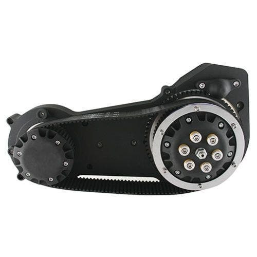 PartzBiz HD: 4421979-Black 58-941 Ultima 2" Open Belt Primary Drive Old School Belt Drive Harley 90-06