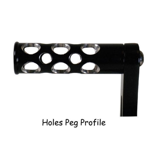 PartzBiz HD: 4421986-Black Billet Forward Control Foot Peg Kit Harley Softail 86-99 4 Speed Big Twin