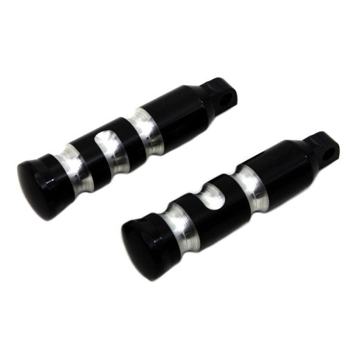 PartzBiz HD: 4421950-Black Contour Grooved Deep Cut Footpeg Set Male Mount Harley-Davidson 27-1056 PartzBiz HD: 4421950-Black Contour Grooved Deep Cut Footpeg Set Male Mount Harley-Davidson 27-1056