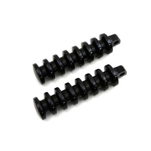 PartzBiz HD: 4421952-Black Deep Grooved Style Footpeg Set Male Mount Harley-Davidson 27-1075 PartzBiz HD: 4421952-Black Deep Grooved Style Footpeg Set Male Mount Harley-Davidson 27-1075