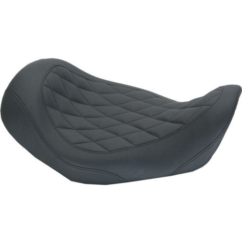 PartzBiz HD: 4421954-Mustang Seats 76704 Black Smooth Wide Tripper Driver Solo Seat 06-17 Harley Dyna 489268 0803-0395 08030395