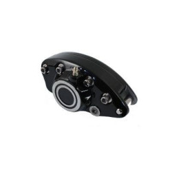 PartzBiz HD VT23-2219 - Black Front 1 Piston Banana Caliper w/ Bullseye OE Repl 44105-72A Harley 73-94