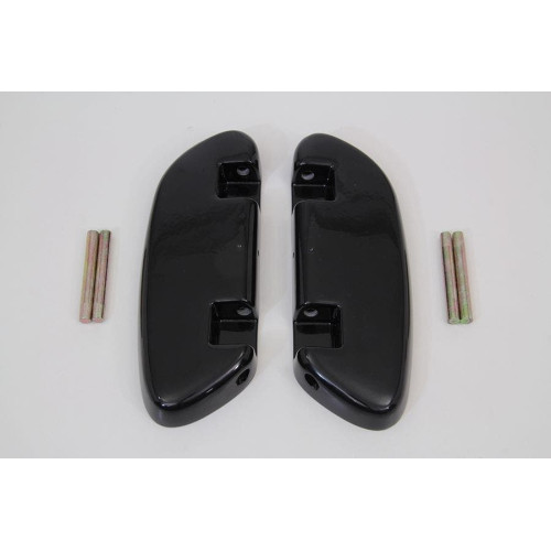 PartzBiz HD: 4421940-Black Passenger Footboard Floorboard Shell Set w/o Rubber Harley Touring 93-17