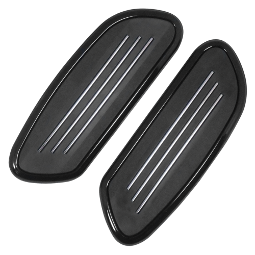 PartzBiz HD: 4421942-Black Passenger Streamliner Style Floorboards Harley Touring FLH/T 50420-04