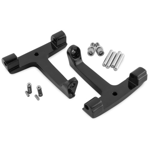 PartzBiz HD: 4421946-Black Repl OEM Passenger Floorboard Mounts T-Bracket Harley 93-15 | 16-021