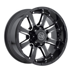 PartzBiz HD BRW-1790SRA-25127B78 - ล้อแรดดำ Sierra Black & Milled 17X9 5X5 5X127 ET -ขอบออฟเซ็ต 12 มม. Jeep Wrangler JK JL JT Gladiator Grand Cherokee WJ WK WK2 Commander ล้อขอบอัพเกรด 5x127 5 Lug Offroad 4x4 PartzBiz HD BRW-1790SRA-25127B78 - ล้อแรดดำ Sierra Black & Milled 17X9 5X5 5X127 ET -ขอบออฟเซ็ต 12 มม. Jeep Wrangler JK JL JT Gladiator Grand Cherokee WJ WK WK2 Commander ล้อขอบอัพเกรด 5x127 5 Lug Offroad 4x4
