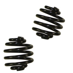 PartzBiz HD MU27928 x 2 - สปริงเบาะเดี่ยวสีดำ 2” ความสูงคู่สำหรับฮาร์เลย์และสปริงบาร์เรลสีดำซาตินแบบกำหนดเอง 27928