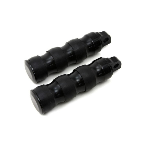 PartzBiz HD: 4421918-Black Three Band Style Footpeg Set Male Mount Harley-Davidson 27-1074
