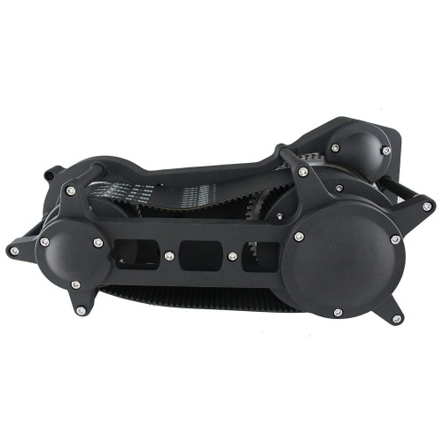 PartzBiz HD: 4421920-Black Ultima 3.35" Open Belt Primary Drive Cast Race Style Harley 90-06 Softail
