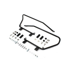 PartzBiz HD VT49-2677 - Black Wyatt Gatling Saddlebag Brackets and Stud Kit Harley Softail 84-17