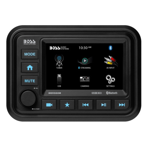 PartzBiz HD: 4421833-Boss Bluetooth Black 1000 watt Amplifier 4 3” Speaker Motorcycle ATV Sound System |. เครื่องใช้ไฟฟ้าภายในบ้าน MCBK470B